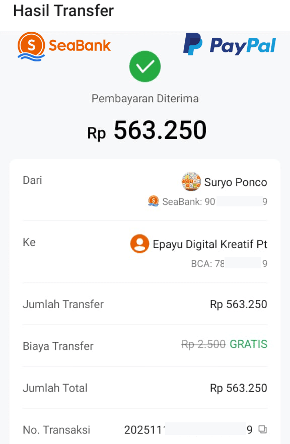Cara To Up Saldo PayPal dari SeaBank